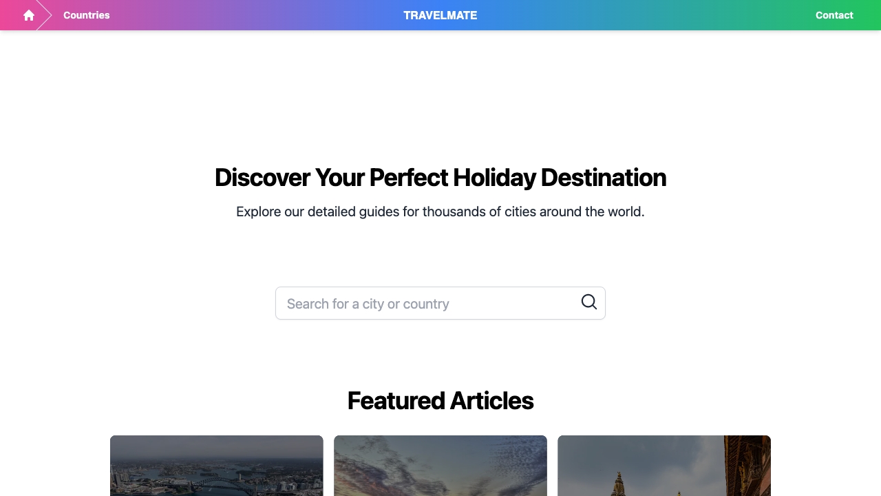 TravelMate: Revolutionizing Travel Planning with AI-Powered City Guides